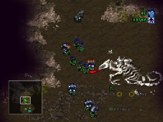 StarCraft 64 (USA) (Beta) In game screenshot